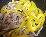 豚肉とパプリカでみそ風味の青椒肉絲作り方3写真