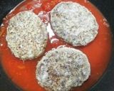 【トマト缶】トマト煮込みハンバーグ作り方2写真