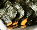 山芋と明太のフワフワ磯辺揚げ作り方4写真