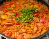 お米から炊くトマトベースのジャンバラヤ作り方8写真