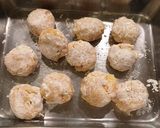 鳥ひき肉のおから入り肉団子の黒酢あんかけ作り方4写真