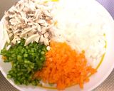 簡単☆野菜たっぷりドライカレー作り方1写真