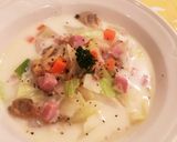 クラムチャウダー 缶(簡)単！生クリーム作り方9写真