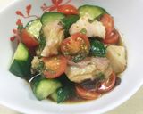 旨っ！トマたこきゅう☆にんにく醤油和え作り方3写真
