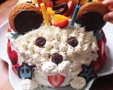 バースデーケーキ・ドーム型わんちゃん作り方7写真