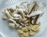３種のきのこナポリタン♪作り方1写真