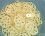 ★ヘルシー鶏ひき肉と蓮根の合わせ焼き★作り方1写真