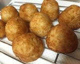 冷凍たこ焼きでカリカリ銀だこチーズ明太風作り方3写真