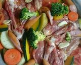 骨付き鶏モモ肉と彩り野菜のグリル❣❣作り方7写真