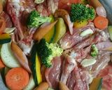骨付き鶏モモ肉と彩り野菜のグリル❣❣作り方7写真