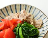 味がしみてる！野菜と豚肉のおひたし作り方7写真