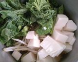 簡単♪菜の花と豆腐 もやしのお吸い物!作り方3写真