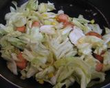 鮭とキャベツのトマトクリーム風パスタ作り方5写真