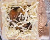 サルベージ朝食♪残りカレ～チーズトースト作り方4写真