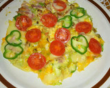 卵とチーズと野菜だけで簡単ピザ♪作り方4写真
