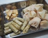 圧力鍋で簡単★豚バラとれんこんの旨煮作り方2写真