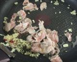 豚肉と菜の花のトマトソースパスタ作り方5写真
