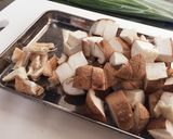 しいたけとひき肉のパスタ作り方2写真
