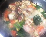 あさりのトマトスープパスタ作り方2写真