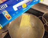 しいたけとひき肉のパスタ作り方3写真