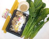 舞茸とツナとほうれん草のパスタ♪和風簡単作り方1写真