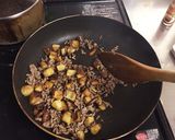 しいたけとひき肉のパスタ作り方12写真