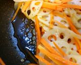 レンコンにんじんキンピラ。作り方4写真