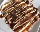 お餅で簡単お好み焼き 卵ver.作り方6写真