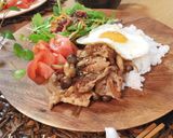 豚肉としめじのおろし炒めdeワンプレート作り方7写真