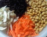 ひじきと大豆のご飯、お好みで黒米もＩＮ！作り方2写真