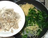 舞茸とツナとほうれん草のパスタ♪和風簡単作り方8写真