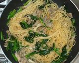舞茸とツナとほうれん草のパスタ♪和風簡単作り方12写真