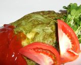 みどりのオムレツ♪作り方3写真