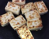 簡単!豆腐ステーキ♡なめたけソースで作り方4写真