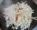 茄子とエノキの餡かけ炒め^^作り方3写真
