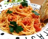 ガーリックの効いたトマトクリームパスタ作り方7写真