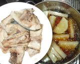 簡単ブリ大根♪ブリのアラ・大根・大根煮物作り方8写真