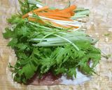 食べやすい！わさび菜の生春巻き作り方3写真