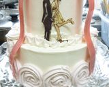 小さなウエディングケーキ♡車で持運び可能作り方33写真