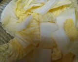 白菜と厚揚げの煮物作り方1写真