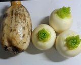 レンジで簡単♪料亭の蓮根と蕪の相蒸し作り方1写真