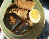 豚肉の水菜巻きと椎茸煮作り方3写真
