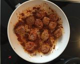 イタリアンチリトマトミートボールパスタ作り方4写真