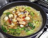 春野菜と魚介のバーニャカウダ風味リゾット作り方4写真