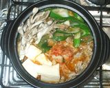 キムチ鍋♪素なし!簡単!豚肉キムチ豆腐作り方7写真
