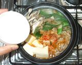 キムチ鍋♪素なし!簡単!豚肉キムチ豆腐作り方8写真