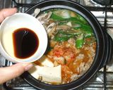 キムチ鍋♪素なし!簡単!豚肉キムチ豆腐作り方9写真