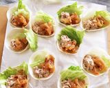 餃子の皮で簡単ピザ風サラダ作り方3写真