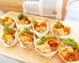 餃子の皮で簡単ピザ風サラダ作り方4写真