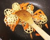 お酒に合う！レンコンと人参のキンピラ作り方4写真